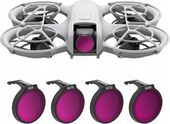 Sunnylife Zestaw Czterch Filtrów Efektowych Ochronnych Do Drona Dji Neo