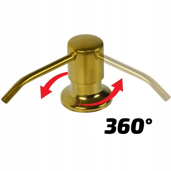 Dozownik nablatowy mydła płynu do naczyń gold zdjęcie 9