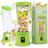 Blender kielichowy BlendyGo Mikser Mini kielichowy do smoothie 250W zielony