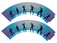 Papilotki na babeczki Disco kula, 6 szt.