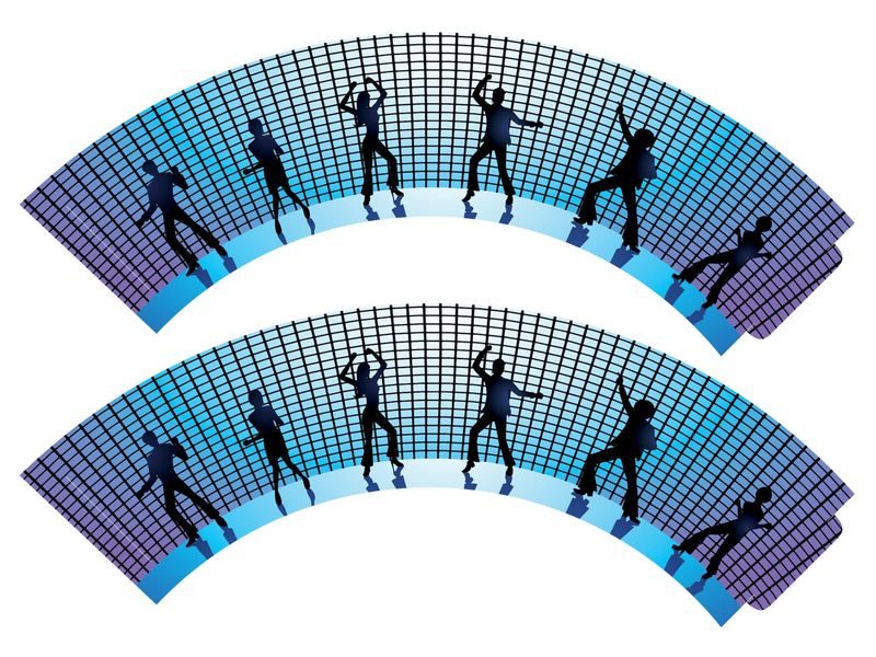Papilotki na babeczki Disco kula, 6 szt. zdjęcie 1