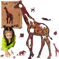 puzzle drewniane eco żyrafa a3 puza3-00732