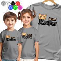 KOSZULKA DZIECIĘCA - KOT NA DZIEŃ KOTA DNI SZKOLNE PRZECZKOILNE - 158 XL