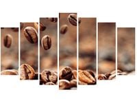 80CM 140CM OBRAZ 7 ELEM PALONE ZŁOTO ŚCIENNY