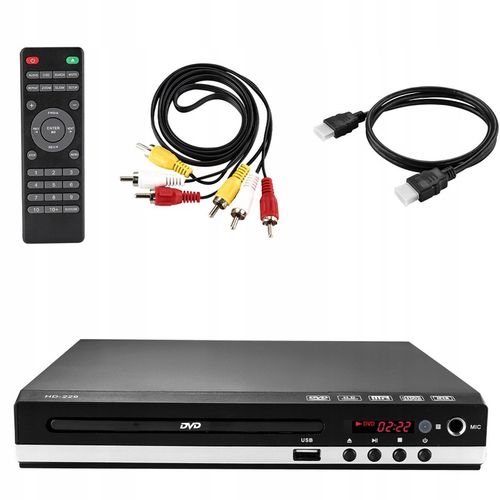 Odtwarzacz DVD Z Kabel HDMI RCA, Pilot Zdalnego Sterowania, System NTSC/PAL na Arena.pl