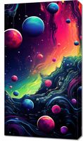 Obraz 50x90cm Kalejdoskop Galaktyk
