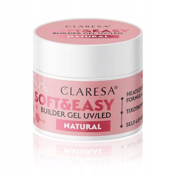 Claresa Żel Budujący Soft & Easy Builder Gel 45 g - Natural zdjęcie 14