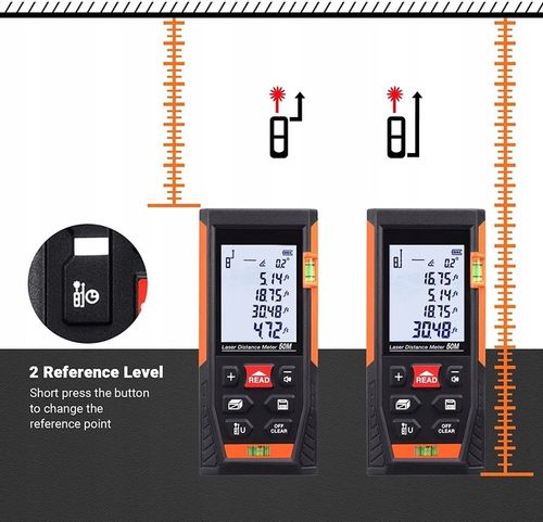 DALMIERZ LASEROWY MIERNIK ODLEGŁOŚCI 50M TACKLIFE HD-50 na Arena.pl