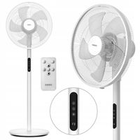 Wentylator stojący HYG wiatrak podłogowy cichy mocny 5 łopatek aż 45cm XXL