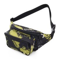 NERKA saszetka biodrówka torebka damska polska napisy N042 zielona