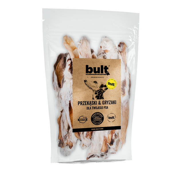 PRZYSMAK DLA PSA - NATURALNY GRYZAK UCHO KRÓLIKA Z FUTREM 10SZT | BULT zdjęcie 1