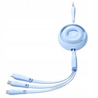 Kabel Przewód 3w1 Joyroom Colorful USB do USB-C Lightning Micro USB 3.5A 1m