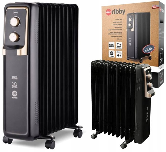 Grzejnik olejowy Eldom HO110C 2500W 10 Żeberek zdjęcie 7