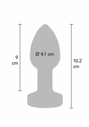 toyjoy the glider vibrating plug large stalowy, 7 trybow wibracji na Arena.pl