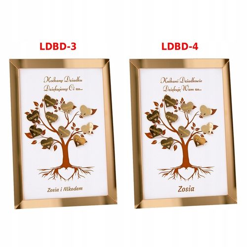 Prezent na dzień Babci i Dziadka Laurka z serduszkami i personalizacją na Arena.pl