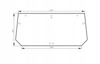 Szyba Tylna Case CS110, CS120, CS130, CS150