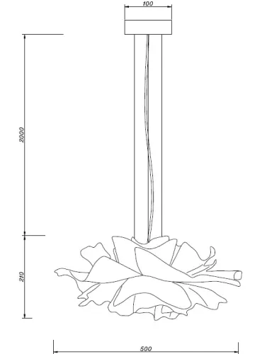 Lampa wisząca PEONY biała 50 cm na Arena.pl
