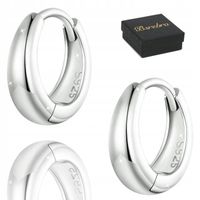 Kolczyki Srebrne PRÓBA 925 KOŁA OBRĘCZE SREBRO Proste KÓŁKA 11.5mm