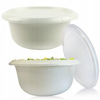 OKRĄGŁY POJEMNIK Z POKRYWKĄ NA ŻYWNOŚĆ ZAMYKANA MISKA 20CM PLASTIKOWY 1,75L