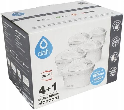 Filtr / Filtry Wkład Dafi Unimax do dzbanka filtrującego wodę | 5 szt. na Arena.pl