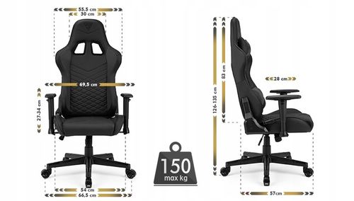 Fotel Gamingowy Biurowy Ekoskóra Regulowany Sense7 na Arena.pl