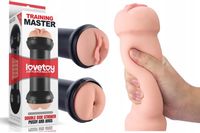Masturbator Męski Dwustronny Sztuczna Wagina I Anus 2W1 Training Master Tpe