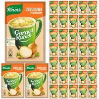 Zupa Knorr Gorący Kubek Cebulowa z grzankami 17 g Pakiet 38 sztuk