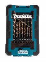 ZESTAW WIERTEŁ DO METALU HSS 19SZT. MAKITA D-67583