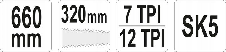 YATO PIŁA RĘCZNA DO DREWNA DWUSTRONNA JAPOŃSKA 320 MM YT-31310 STALOWA zdjęcie 5