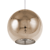 Lampa wisząca szklana złota ASARO