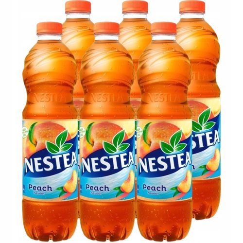 Nestea Napój herbaciany Ice Tea Peach o smaku brzoskwiniowym 1,5l x 6 sztuk na Arena.pl