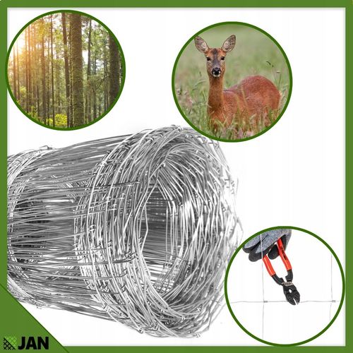 SIATKA LEŚNA 180cm ZAGĘSZCZONA 50m WIRE NET MODEL 180/24/15 L GRATIS GĘSTA na Arena.pl