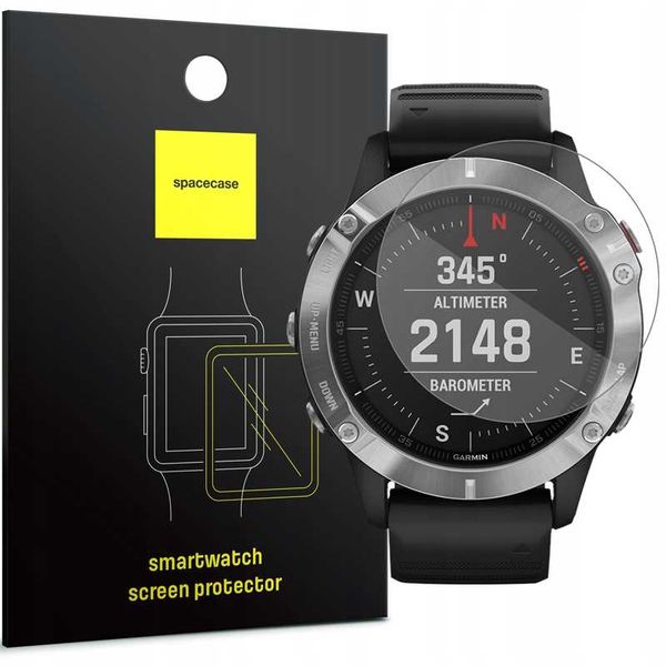 Spacecase Sw Glass 2.5D Garmin Fenix 6 / 6 Pro zdjęcie 1
