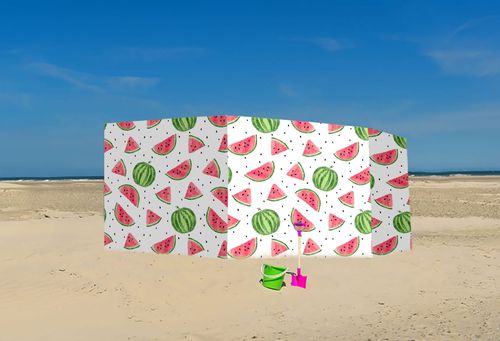 PARAWAN PLAŻOWY Arbuzy z indywidualnym  napisem 4 PANELE 8.4 na Arena.pl