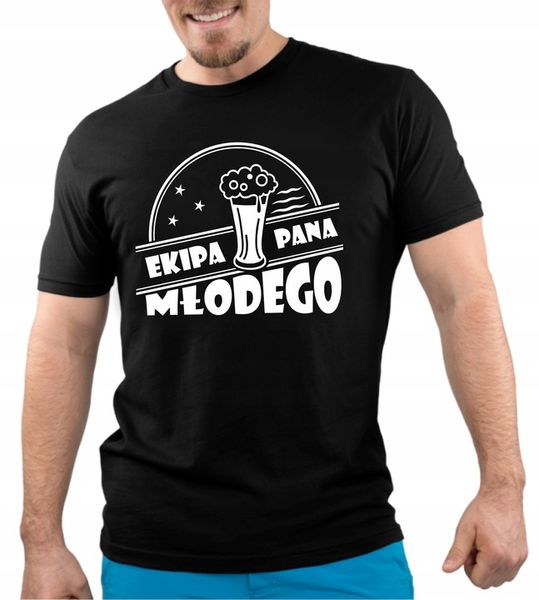 KOSZULKA MĘSKA T-SHIRT TSHIRT WIECZÓR KAWALERSKI PANA MŁODEGO PAN MŁODY 743 zdjęcie 1