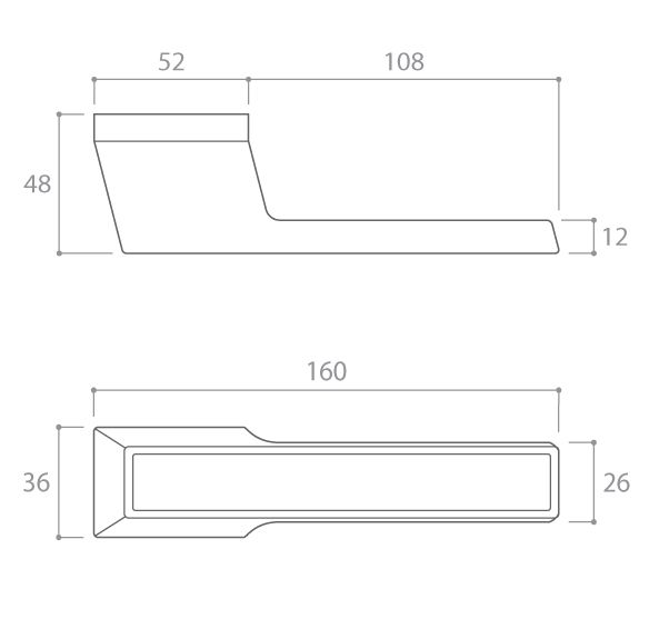 KLAMKA DRZWIOWA MAXIMA CONNECT RT KOLOR CHROM zdjęcie 3