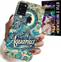 ETUI DO SAMSUNG GALAXY A21s - ZNAK ZODIAKU, WODNIK, ASTRONOMIA PLECKI