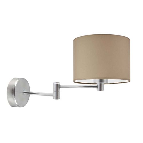 Złoty kinkiet na wysięgniku do sypialni BRAGE na Arena.pl