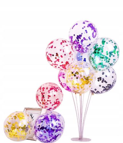 STOJAK NA BALONY STELAŻ DO BALONÓW BIAŁY ŚLUB WESELE KOMUNIA IHS 70 CM na Arena.pl