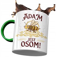 Kubek Zielony Dla Adama Kolegi Męża Prezent Z Nadrukiem Ze Zdjęciem