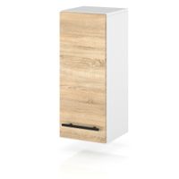 szafka kuchenna wisząca modułowa 20cm drewniana mała spremium dąb sonoma