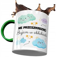 Kubek Zielony Śmieszny Nie Przeszkadzać Prezent Z Nadrukiem Ze Zdjęciem