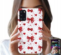 ETUI DO SAMSUNG GALAXY A31 - CZERWONE WSTĄŻKI WSTĄŻKA MODNE WZORY