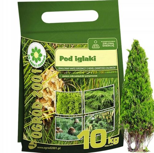 WIOSENNY nawóz do iglaków TUI10 KG SOLIDNY SZTRZAŁ W KOLORZE ZIELONE IGLAKI na Arena.pl