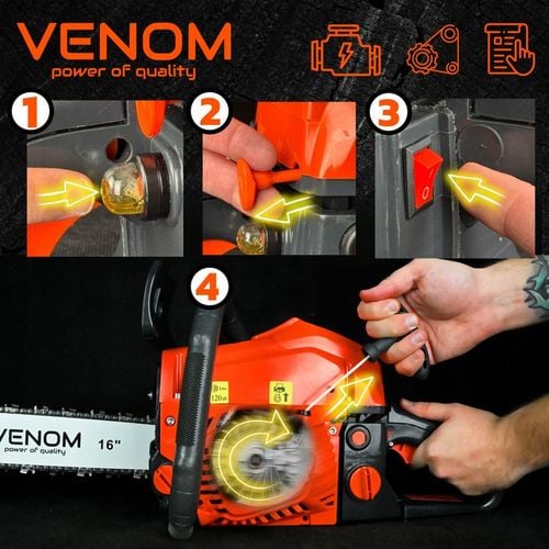 PIŁA SPALINOWA PILARKA ŁAŃCUCHOWA 5,9KM 58CC 4xŁAŃCUCH 2xPROWADNICE na Arena.pl