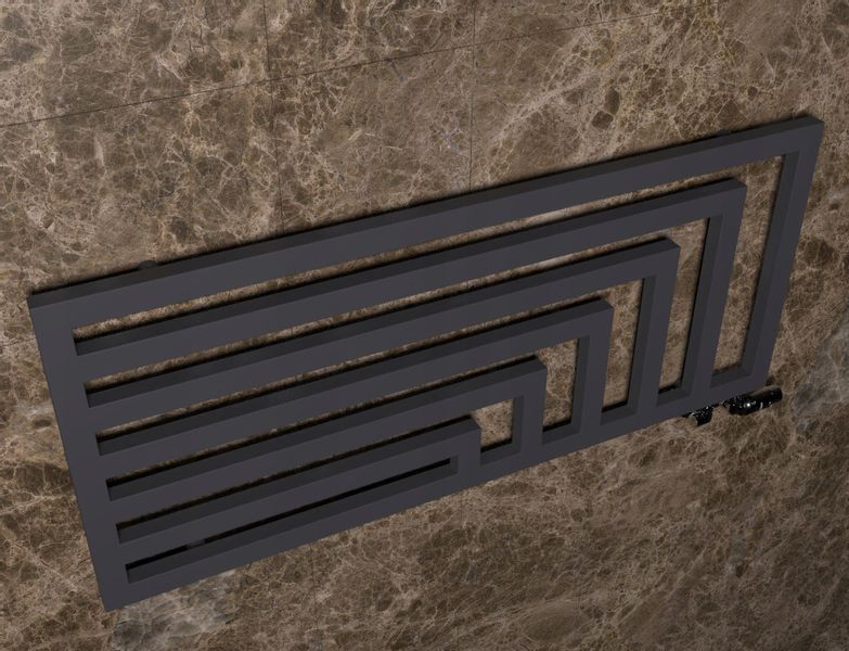 GRZEJNIK LAOS POZIOMY-PDV 52x80 GRAFITOWY zdjęcie 5