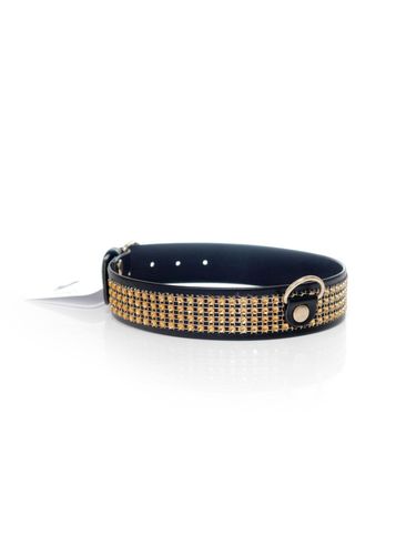 Fetish B - Series Collar With Crystals 3 Cm Gold na Arena.pl