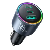 ładowarka samochodowa joyroom jr-ccn07 145w 2xusb-c usb-a + kabel