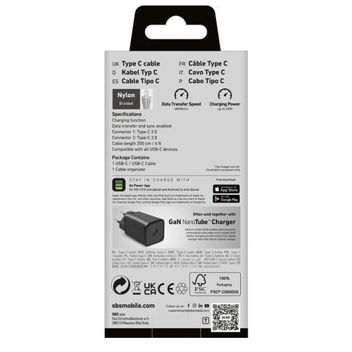 kabel przewód pd usb-c 60w 2m - szary na Arena.pl