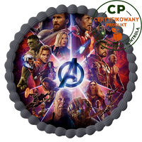 Opłatek na tort Avengers